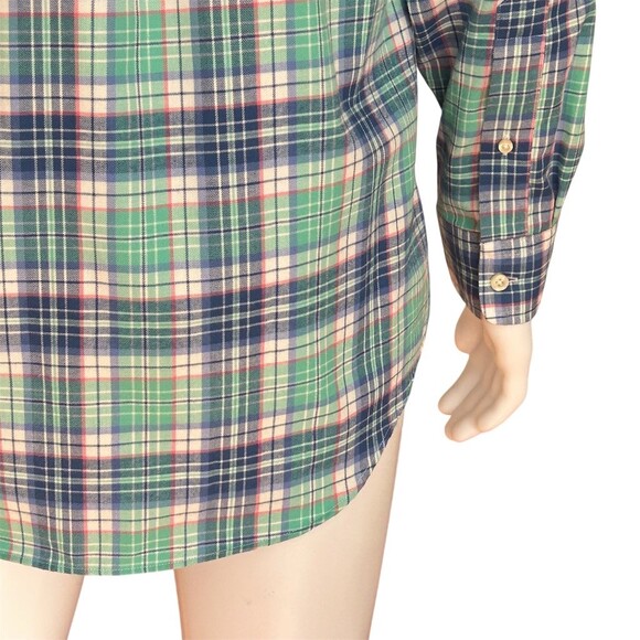 Vineyard Vines Shirt Men's M Blue Green Plaid Long Sleeve Button Down - Picture 5 of 7